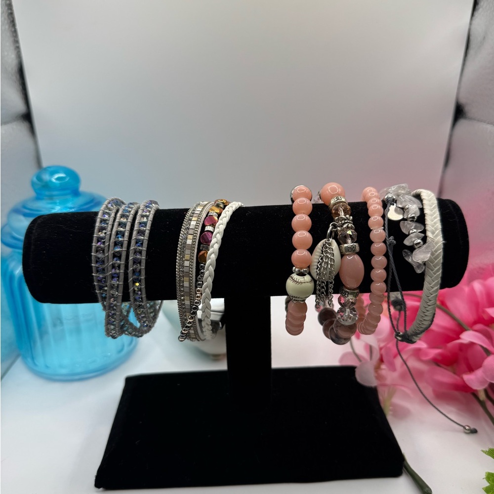 Lot of 6 Fashion Jewelry Bracelets NEW.‎